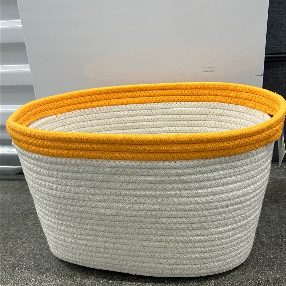 Whitmor Small Rope Bin - White - Picture 2 of 3